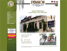Tablet Screenshot of pension-tiefensee.de
